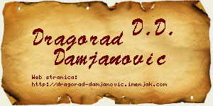 Dragorad Damjanović vizit kartica